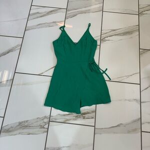 Superdown Teal V-Neck Outfit